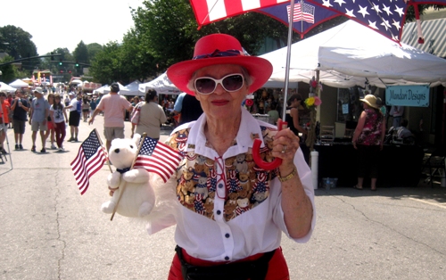 The lovely and ever patriotic, Dottie Tinsley.
